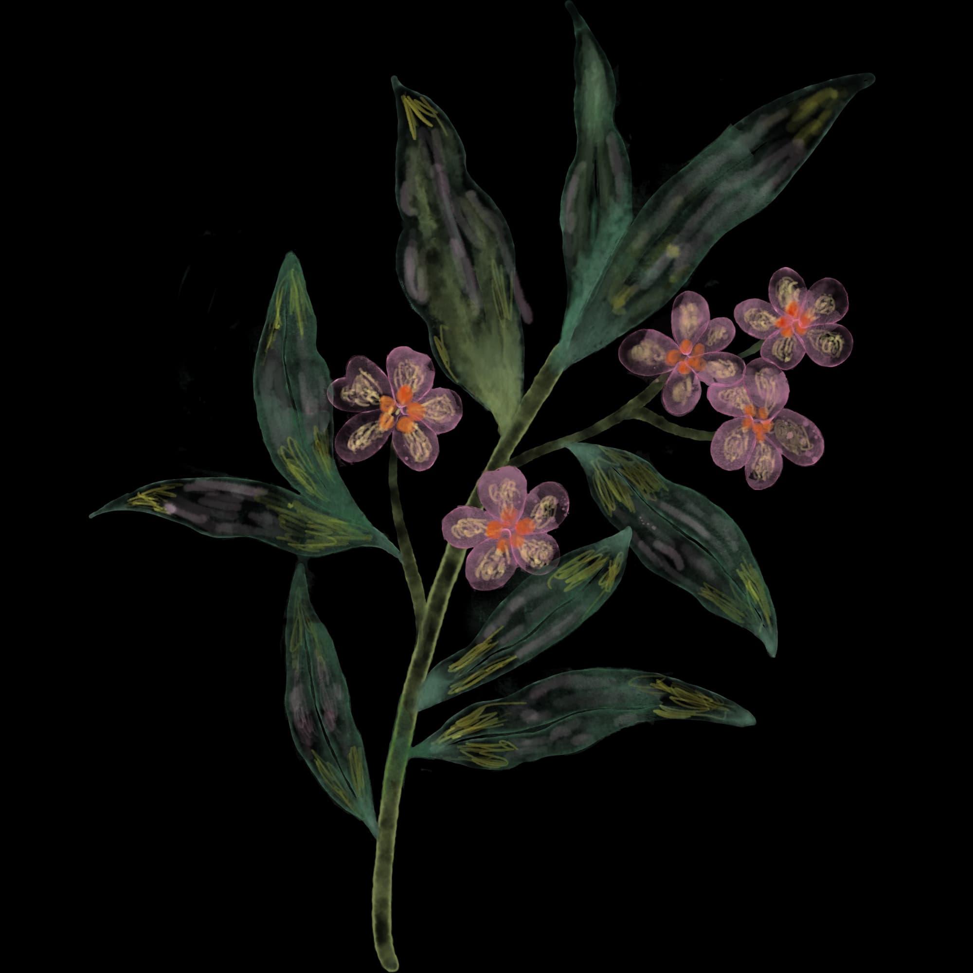 Preview template Florence (Fine Art Botanical)