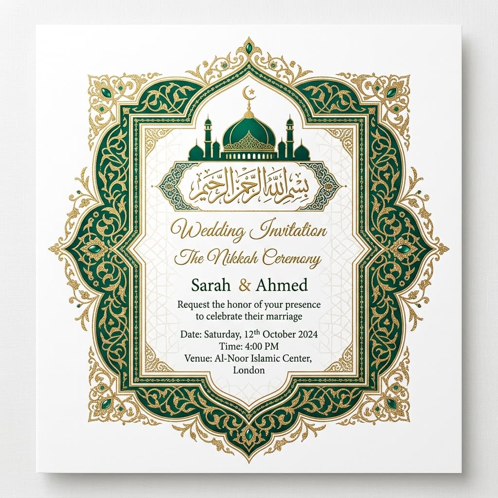 Preview template Aisha (Islamic Elegant)